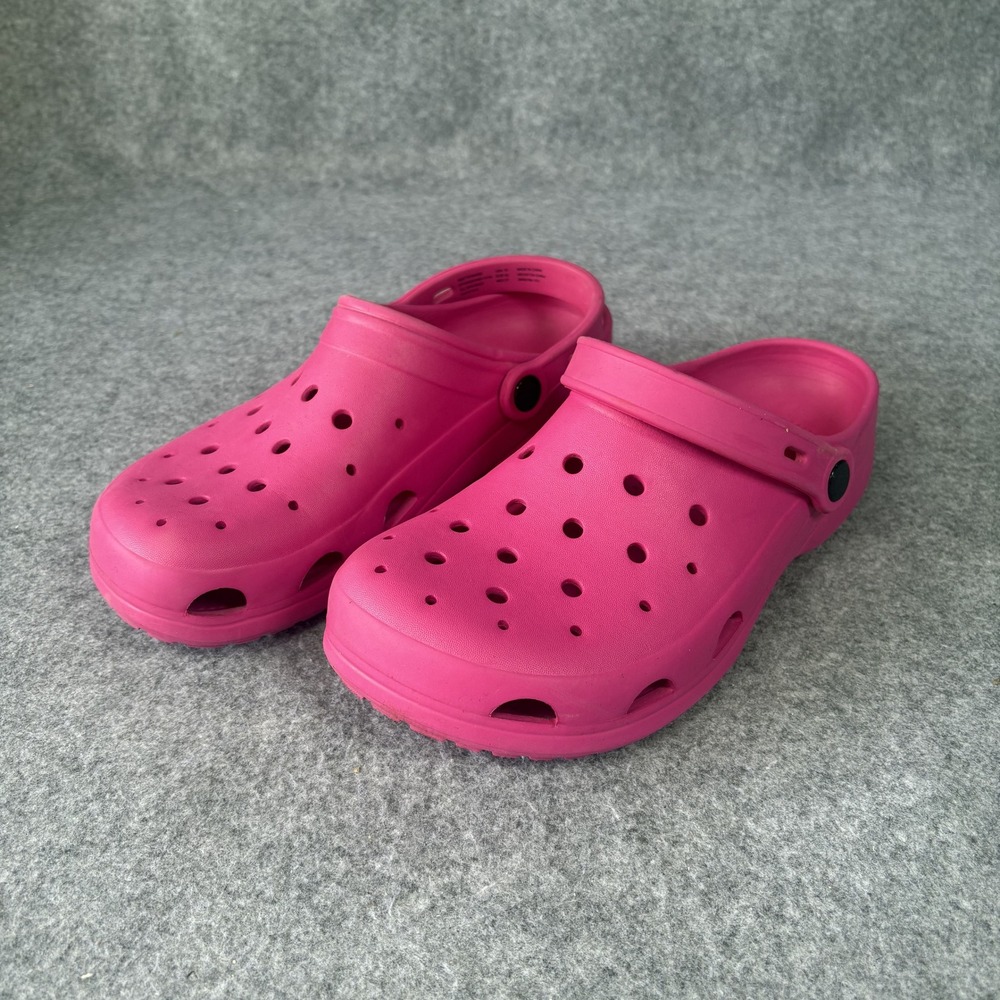 Time and Tru‎ WMTT41MH003 Clog Shoes 10 Pink Lightweight Synthetic Slip On